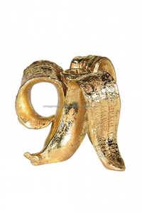 Bougeoir décoratif en métal pour la décoration Bougeoir antique banane pelée argent glamour pour Noël à la maison - Product Image 2