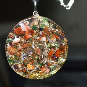 Grossiste offrant Agate Chakra Stone Disc Pendentifs à vendre - Product Image 1