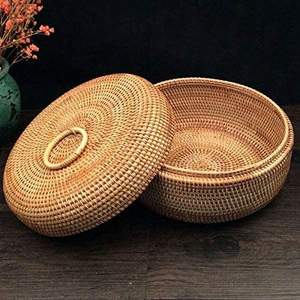 Ensemble de 3 paniers de fruits tissés en rotin de taille personnalisée, panier de fruits et légumes en rotin sain et non chimique - Product Image 3