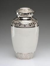 Urna clásica negra de 200 libras de capacidad para adultos, suministros funerarios de cremación de Metal grabados, precio barato al por mayor - Product Image 4