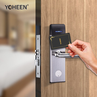 Système de serrure électronique pour hôtel en acier inoxydable 304, sécurité, entrée sans clé, serrure de porte intelligente RFID pour hôtel 5 étoiles