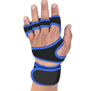 Gants de gymnastique en néoprène, logo personnalisé, modes croix et support de poignet, aérés, pour l'entraînement, la musculation, le levage de poids, 2021 - Product Image 2