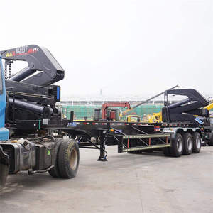 Remorque élévatrice latérale en marteau de caoutchouc, remorque d'extraction avec chargeur latéral, 20/40Ft 37 Ton, 40 Ton, 45 tonnes - Product Image 4