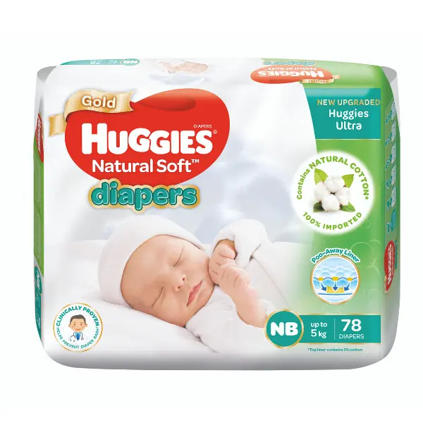 Wholesale Export Huggies Baby Diapers Natural Soft SJP Size NB/S/M/L/XL/XXL