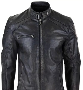 Chaquetas de cuero sintético para hombre, chaqueta de cuero de alta calidad, a la moda - Product Image 5