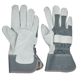 Guantes de trabajo de cuero 707 de alta calidad, guanteletes de construcción antideslizantes anticortes antiimpactos para protección de manos - Product Image 4