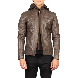 Chaqueta de cuero para hombre al por mayor de fábrica, chaqueta de cuero para motociclista de alta calidad, abrigos y chaquetas de invierno para hombre - Product Image 1