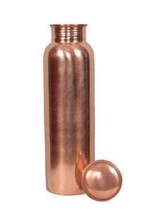 Botella de agua de cobre de estilo Retro para Ayurveda, con brillo para la piel, al precio más bajo - Product Image 2
