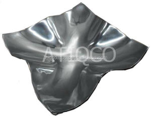 Plato de fruta de metal de aluminio ecológico de lujo moderno Plato cuadrado hecho a mano para el hogar o la comida con patrón Retro INS - Product Image 5