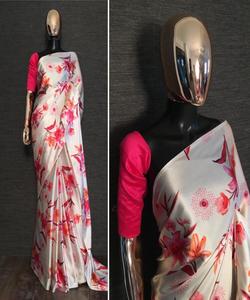 Saree de travail de séquence de broderie georgette moderne avec chemisier non cousu vêtements de mariage prix de gros vêtement ethnique vêtement surat - Product Image 4