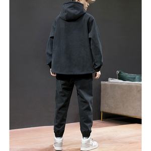 Hiver sportswear coton fitness pull à capuche de jogging survêtements set gym survêtement pour hommes - Product Image 2