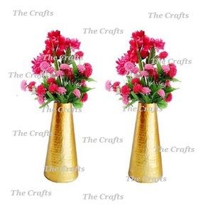 Jarrón de flores de Color dorado de aluminio, jarrón de maceta de tamaño y forma personalizados para uso en decoración de sala de estar - Product Image 6