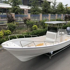 Liya 7.6m fibre de verre bateau de pêche bateau panga à vendre