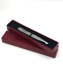 Professionnel meilleure qualité pleine argent nouvelle pince à épiler d'extension de sourcil Instrument de beauté en acier inoxydable Logo personnalisé - Product Image 2