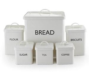 Vintage Metal Bread Box <b>Storage</b> Bin <b>Kitchen</b> Decor Counter Top Ins Style Food <b>Storage</b> <b>Container</b> Use As Keeper or Holder - Product Image 4