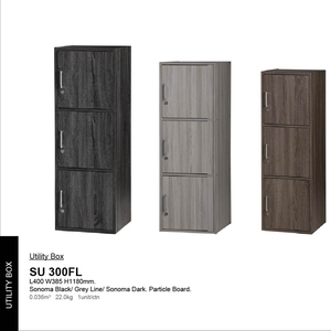 Solide Classeur SU 801 Étagères Bibliothèque Vitrée Panneau De Particules Rangement Salon Haute Durabilité Pour Le Bureau À Domicile Malaisie - Product Image 1