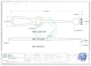 Écarteur manuel de clinique Kocher Langenbeak Instrument chirurgical en acier inoxydable à 4 broches Fondation d'outils chirurgicaux - Product Image 3
