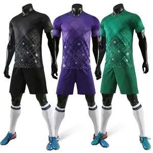 OEM Custom ized Full Set Fußball mannschaft Trikot Sublimation gemacht gelbe Fußball uniform