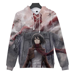 Nouveau design, sweat à capuche d'hiver pour homme avec masque intégré, 100% polyester, imprimé Attack on Titan - Product Image 3