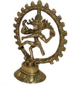 รูปปั้นเทพนัทราจทองเหลือง-ขนาดใหญ่ สำหรับตั้งโต๊ะหรือแขวนตกแต่ง ดีไซน์ตามหลักฮวงจุ้ย ใช้งานได้หลากหลาย-12.5 ซม. - Product Image 1