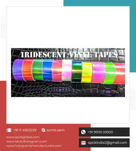 Venta caliente personalizado 3D holográfico iridiscente PET cintas alta adhesión troquelado pegatina Anti falsificación ISO9001 embalaje - Product Image 2