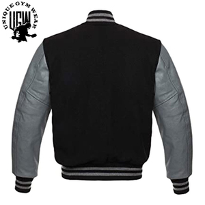 New Arrival Men's Coated <b>Wool</b> Sleeve Stand Collar Winter Varsity Jacket High Quality Best Price Fashion Accessory - Product Image 2