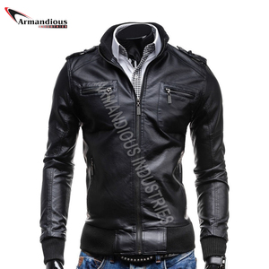 Wholesale Windproof Comfortable <b>Leather</b> <b>Jacket</b> <b>Men</b> <b>Leather</b> <b>Jacket</b> - Product Image 6
