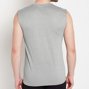 Débardeur sans manches pour homme, 100% coton, personnalisable avec logo, pour le sport et le fitness, vente en gros OEM/ODM, prix abordable 2026 - Product Image 2