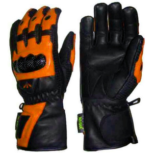 Racing Gloves Full Finger Leather Black Red Panelled Adjustable <b>Wrist</b> <b>Strap</b> Non Slip Waterproof Breathable Motocross Outdoor - Product Image 5
