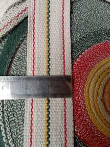 เทปผ้าฝ้ายนิวาร์ราคาถูกขายส่งแบบกำหนดเองสำหรับเต็นท์ผ้าใบกันน้ำขนาด 38 50 มม. สายรัดผ้าแคนวาสออร์แกนิกสำหรับเข็มขัดและกระเป๋า - Product Image 3