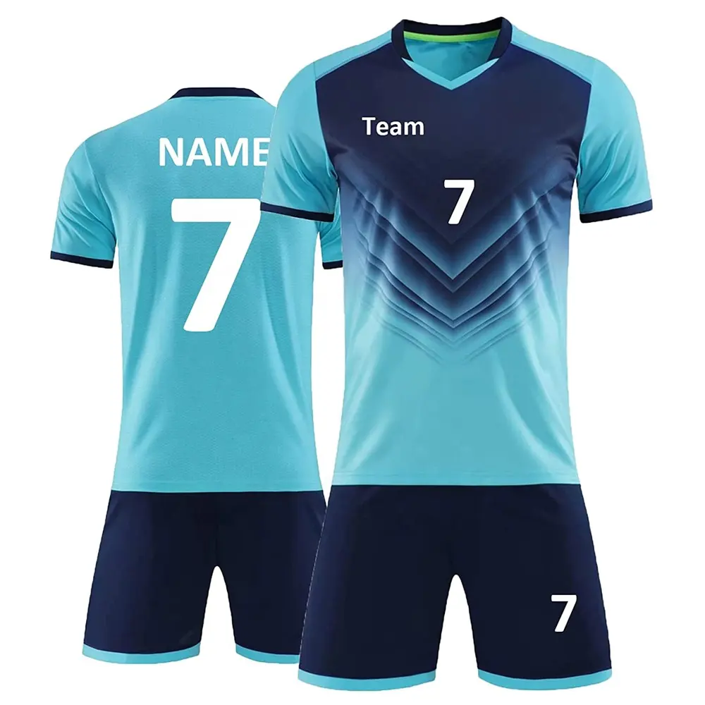 Uniforme de fútbol de la Liga de sublimación personalizado para hombre y mujer, Jersey de diseño para Europa, EE. UU., 2022