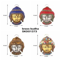 Estatua de Cabeza de Buda de latón indio, estatua de resina pequeña personalizada, venta al por mayor, Amazon, para decoración del hogar