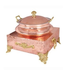 Fantastique Design En Acier Inoxydable Chauffe-Plat Avec Support En Laiton Meilleure Qualité Forme Ronde Chauffe-Plat À Vendre - Product Image 6