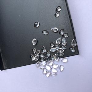 4mm 5mm cristal naturel pierre de Quartz lisse poire cabochons calibrés en vrac au meilleur prix d'usine en gros en ligne inde Alibaba - Product Image 1