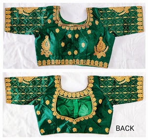 Ropa de fiesta de último diseño, algodón, seda, rayón, Zari y Dori, secuencia de trabajo, Media manga lista para usar, ropa India para niñas, mayorista, ropa - Product Image 1