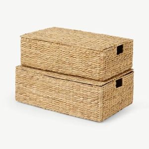 Panier de stockage de salle de bain, malle de stockage d'eau 100% naturelle du Vietnam, avec aspect luxueux et à la mode - Product Image 3
