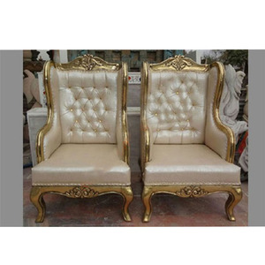 Chaises de trône pour mariés en gros, chaises classiques pour événements de mariage, chaises pour mariés et mariées, scène de réception de mariage moderne, Norvège - Product Image 1
