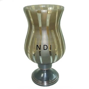 Lámpara con cristal boda fiesta cena mesa superior decoración aluminio Metal candelabro lámpara - Product Image 2