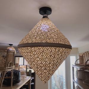 โคมไฟหวายธรรมชาติทำมือ สไตล์วินเทจ จากเวียดนาม - Product Image 4