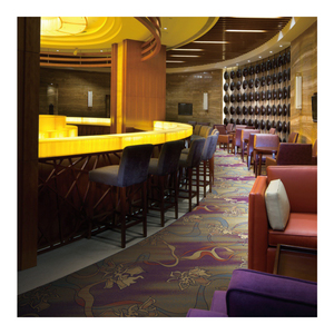 Alfombra de pared a pared con patrón de pila de bucle de corte comercial personalizado moderno para rollo de alfombra impresa de pasillo de Hotel - Product Image 4