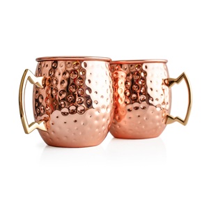 Céramique martelée en cuivre antique massif pour tasses Métal décoratif classique pour la maison et l'hôtel pour la rentrée des classes - Product Image 3