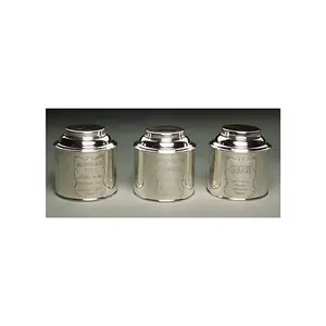 Silver Plated Brass Tea Coffee and Sugar Canisters premium quality best for storage