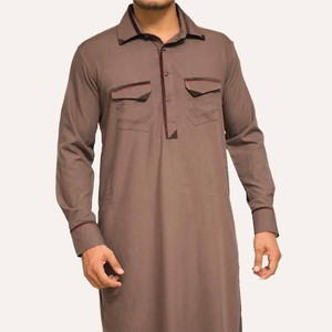 Thobe Thawb para Hombre, Diseño Moderno, Algodón/Poliéster, Estilo de Medio Oriente, Ropa de la Marca Mega Impex - Product Image 2
