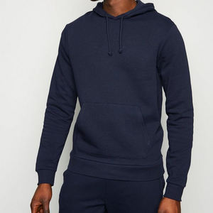 Sweat à capuche décontracté pour hommes 100% coton quantité minimale de commande bas Style américain doublé polaire confortable paresseux haut tendance pour l'automne hiver nouveau - Product Image 4