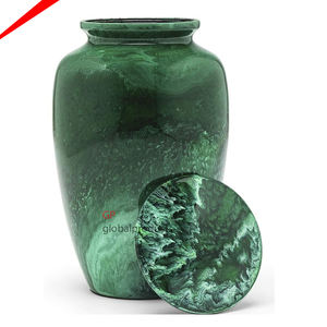 Urnes en céramique les plus belles avec un motif floral imprimé, urnes pour les cendres humaines, urnes de crémation pour adultes - Product Image 4