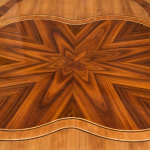 Round Rosewood Dining <b>Table</b> <b>Solid</b> <b>Wood</b> Classic Design Veneer <b>Top</b> Premium Dining Room Home Hotel Furniture - Product Image 4