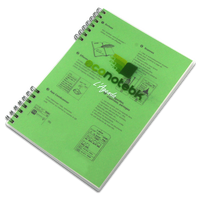 Hot Wet Effaçable Réutilisable Recyclé Smart Spiral Notebook Étanche Promotionnel Caractéristiques Scannables Couverture PP