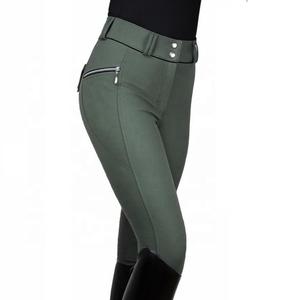 Pantalones ecuestres elásticos para mujer, ropa personalizada con agarre de asiento completo, pantalones de montar a caballo al por mayor a granel de la India - Product Image 1