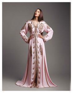 Vestido de STYLISH--NEW--CAFTAN con hermoso embellecedor de cuentas de cristal, trabajo de piedra, FOR--PARTY-WEAR y boda, 2021 - Product Image 1