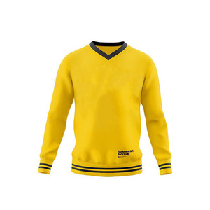 Sweat-shirt brodé personnalisé pour homme, imprimé par sublimation, couleur unique, haute qualité, respirant, confortable, écologique, séchage rapide - Product Image 2